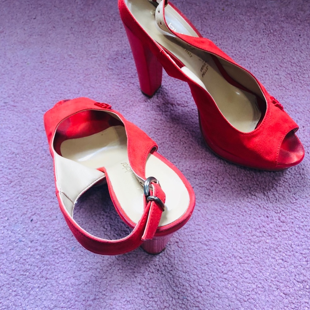 Orange Platform Pump - image 1